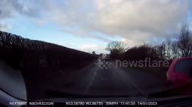 Van prevents dangerous overtake by a Range Rover causing the Range Rover driver to confront the van driver