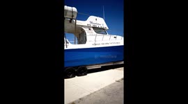 The White Shark Expedition Diving Boats at KLEINBAAI Harbour South Africa