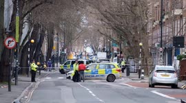 Police cordon still in place as community comes to term with tragic shooting near London's Euston Station