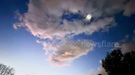 A quick but beautiful time lapse of a morning sky. The sun is rising out of frame, but the changing sunlight adds a nice touch.