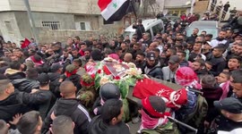 Funeral takes place of Omar Khumour,  the 14-year-old who Palestinians say was killed by Israeli army
