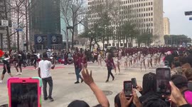 Martin Luther King  parade in Houston, TX, USA