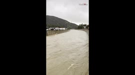 Water level in LA River alarmingly high following intense rain