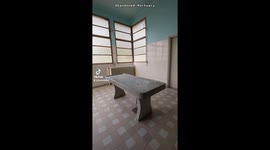 Look inside a 'beautiful' abandoned french mortuary with marble autopsy table that was used as a film set