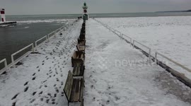 Pancake Ice Stock Footage