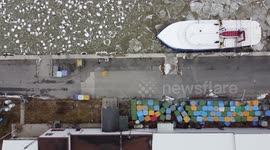 Pancake Ice Stock Footage