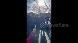 Billy Bragg supports nurses strike in Dorset Country, UK