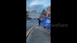 Nurses protest takes place in Dorset Country, UK