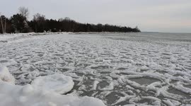 Pancake Ice Stock Footage