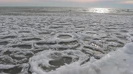 Pancake Ice Stock Footage