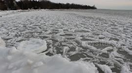 Pancake Ice Stock Footage