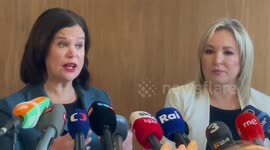 Northern Ireland’s nationalist Sinn Fein leaders speak in London about the issues of the country