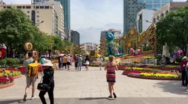 New Year's eve preparations in Ho Chi Minh city in Vietnam. This is going to bet the Cat's year