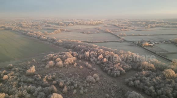 Stunning winter scene as fields surrounding Harrogate are covered in snow as UK temperatures drop