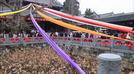 Burn Incense And Pray For Good Luck In The Lunar New Year In Yichang, China