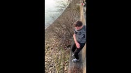 Golden-hearted boy scores a big goal for 'Team Humanity' by rescuing an injured bird