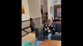 10 y/o girl with Tourette's deeply falls in love with her service dog in their first meeting