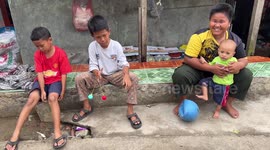 Scenes of children activities as stunting cases still high in Serang, Indonesia