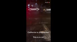'LA is Underwater!' - DoorDasher films the unsettling state of Burbank amid heavy rain