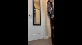 8 y/o boy wins hearts by displaying unreal gentleness during 1st interaction with pet cat