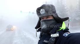 Fog engulfs Mohe, China's 'North Pole' that has recorded its coldest-ever temperature