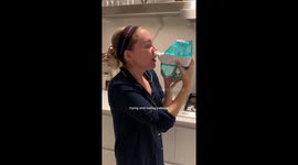 Woman goes viral as she panics while flushing out sinuses
