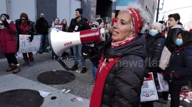 MORE THAN 7,000 NEW YORK CITY NURSES GO ON STRIKE
