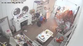 Pampas grass catches fire sparking panic at bridal boutique shop in Vietnam