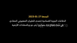 A video released by Izz al-Din al-Qassam Brigades, the military wing of Palestinian Hamas movement shows fighters useing air defences during Israel launched air strikes on Gaza strip