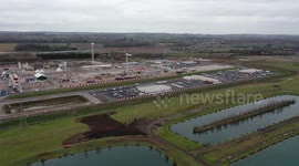 Aerial images capture the English countryside being carved up for the development of HS2