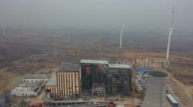 The Working Scene of Garbage Incineration Power Plant in Zhangjiakou, China