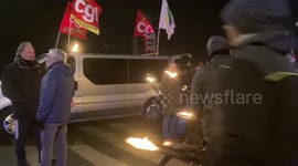 Protest against pension reform in Blois, France