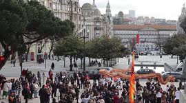 Chinese New Year celebrations in Porto, Portugal
