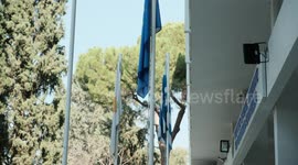 Protesters from labor unions and activist groups gather in Nicosia, Cyprus