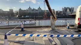 Giant replica of axe from video game 'God of War' appears in London