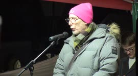 Children's author Michael Rosen compares UK government anti-strike bill to Nazi decree at rally outside Downing Street