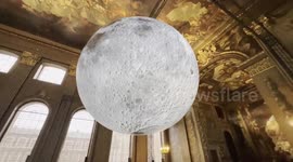 A wander around the Museum of the Moon installation at the Old Royal Naval College in Greenwich.