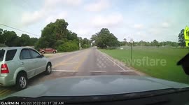 Close Call: Driver Violates Traffic Signals Near a School Area