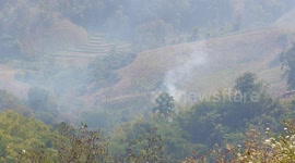 Smoke billows from valley as air quality continues to deteriorate in  northern Thailand