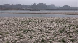 Yangtze River Shallow Banks In Yichang, China