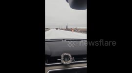 US: Ice Storm Leaves Much Of Roads In Texas Covered With Ice