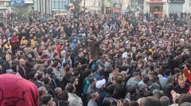 Protests in Beit Lahiya against the decision of the governmental committee in Gaza