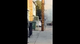 Spontaneous Vehicle combustion in residential street