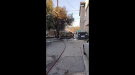 Spontaneous Vehicle combustion on Sherman Street