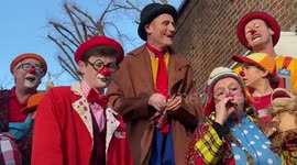 Clown Church Service held in London in honour of Joseph Grimaldi