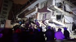 Catastrophic Earthquake brings down eight-story building in Diyarbakir