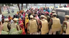 Women came out protesting in large numbers in Assam after against government massive crackdown against child marriages