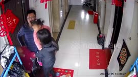 Earthquake rocks building when girl plays darts in China