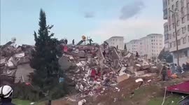 Rescue Workers From Abroad Join Turkish Emergency Services In Looking For Survivors In Kahramanmaras, Turkey