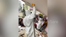 Five children trapped under rubble rescued as Turkey quake death toll climbs to 11,000